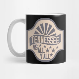 Tennessee vs All Y'all Vintage Sports Weathered Southern Mug